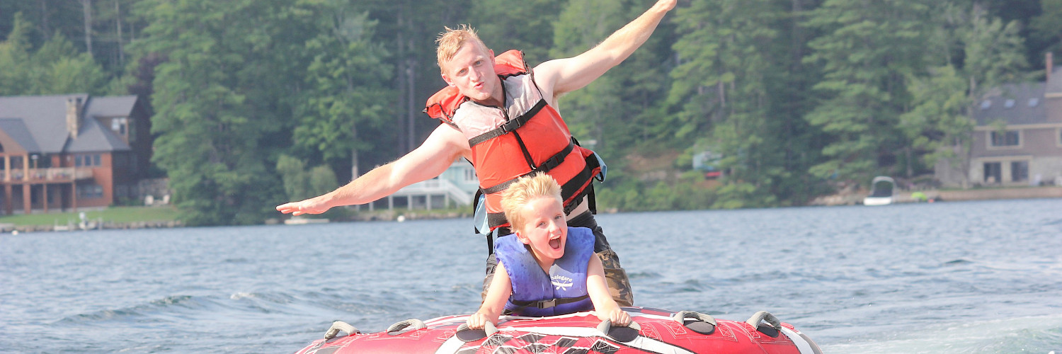 Family Camp - tubing dad/son