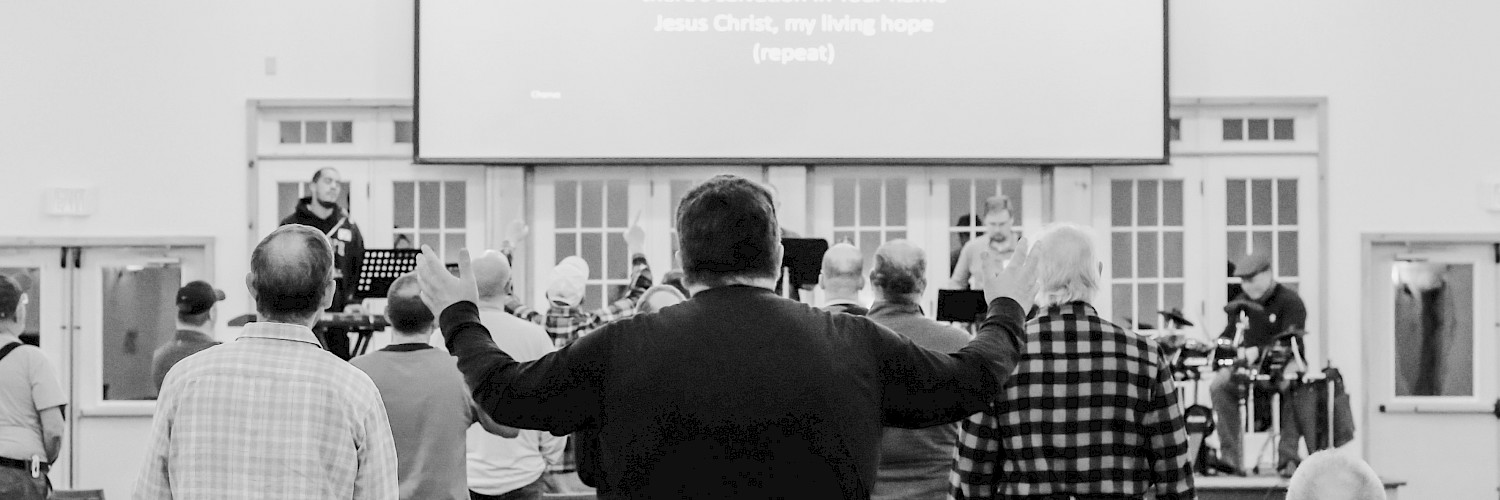 Men's worship B&W