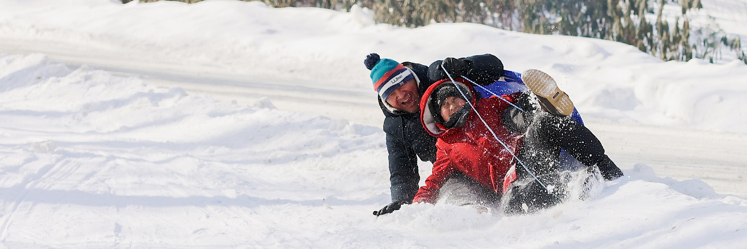 FS sledding together